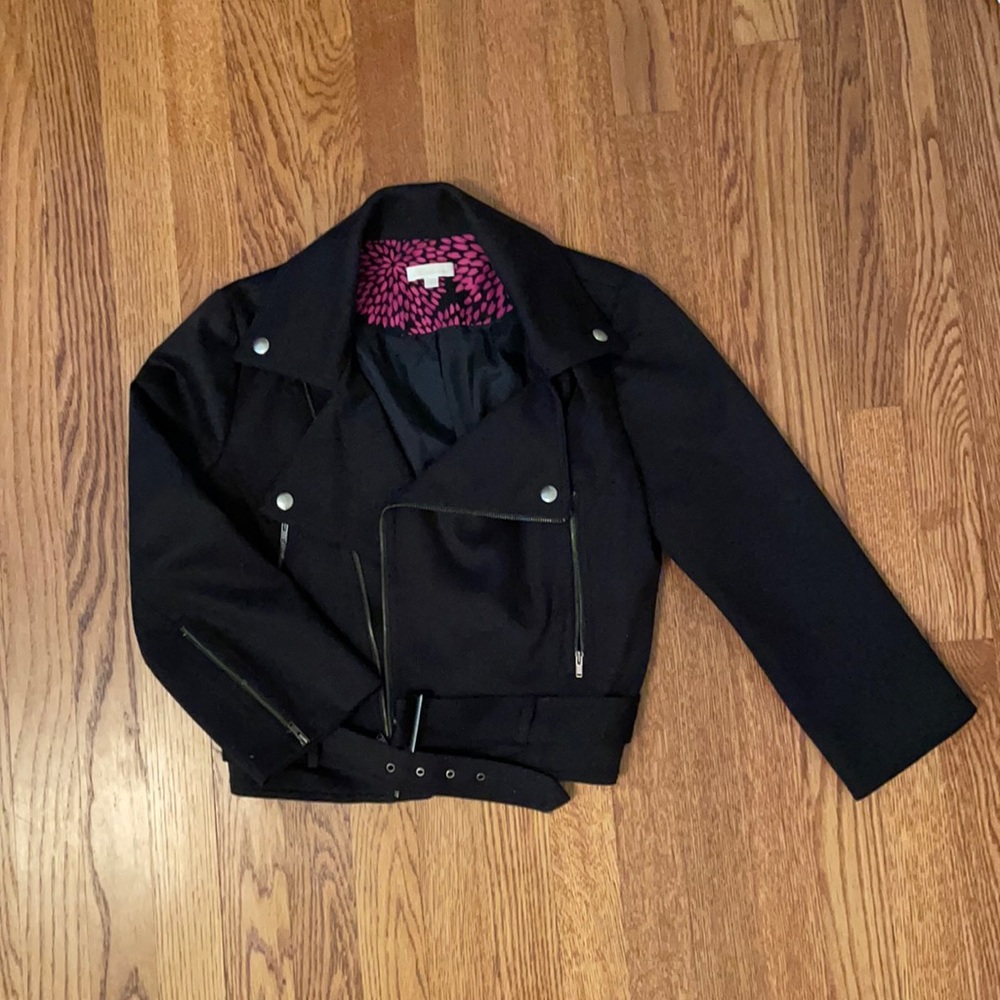 Shoshanna black moto jacket